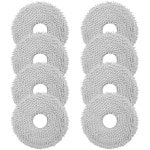 PromoHome 8 stuks microvezel dweilpads voor robotstofzuigers - Wasbaar en krasvrij