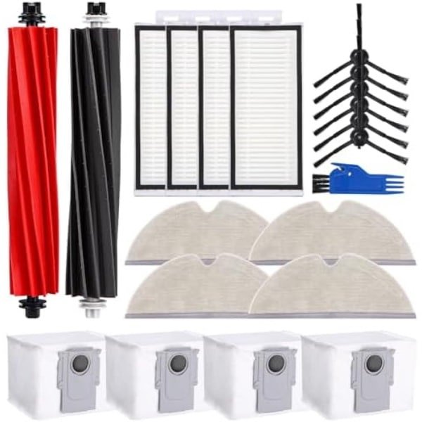 PromoHome Accessoireset voor Robotstofzuigers - 2 Hoofdborstels, 4 HEPA Filters, 4 Microvezel Poetsdoeken, 6 Zijborstels, 4 Stofzakken, 1 Schoonmaakborstel - Universele Compatibiliteit