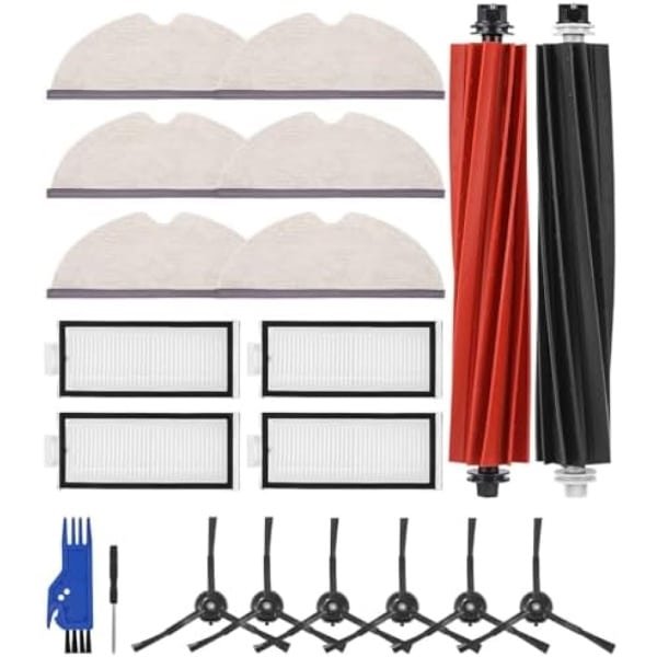 PromoHome Accessoireset voor Robotstofzuigers - 20 Delige Set met Hoofdborstels, HEPA Filters, Poetsdoeken, Zijborstels en Reinigingsborstel - Universele Compatibiliteit