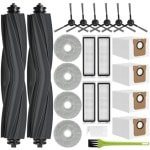 PromoHome Complete Accessoireset voor Robotstofzuigers - 21-delige Set met Hoofdborstels, Stofzakken, Zijborstels, Dweilpads en HEPA-filters - Universele Compatibiliteit