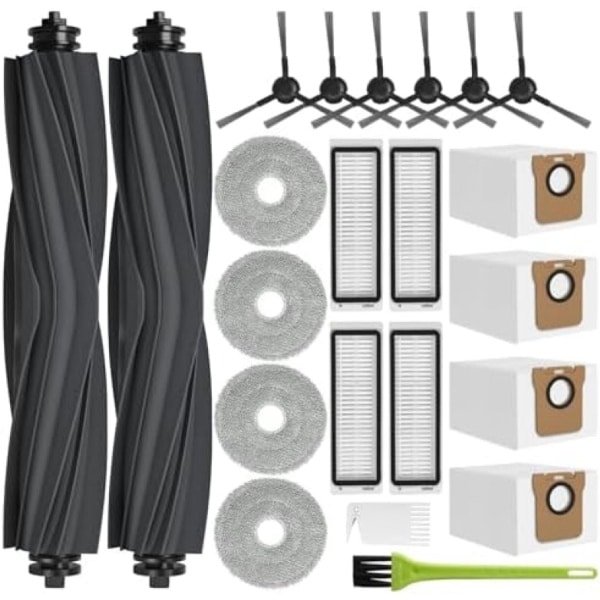 PromoHome Complete Accessoireset voor Robotstofzuigers - 21-delige Set met Hoofdborstels, Stofzakken, Zijborstels, Dweilpads en HEPA-filters - Universele Compatibiliteit