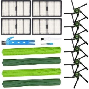 PromoHome Reserveonderdelen Set geschikt voor iRobot Roomba S9 (9150) S9 + S9 Plus (9550) S Series Wi-Fi robotkits - 2 Rubberen Borstels, 4 Filters, 6 Zijborstels - Compatibel met Diverse Robotstofzuiger Merken
