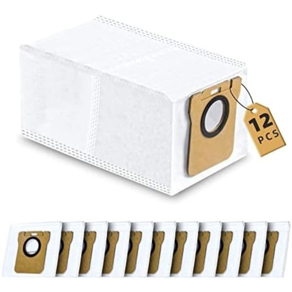 PromoHome - Set van 12 stofzakken voor robotstofzuiger reinigingsstation, grote capaciteit 2,5 liter