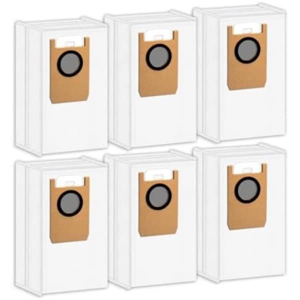 PromoHome Vervangende Stofzakken 6 stuks - Geschikt voor Eufy Robotstofzuiger Omni S1 Pro - Hoogwaardige Filterzakken Accessoires voor Stofzuigers