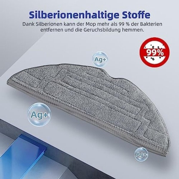 PromoHome Vervangingsdoekenset voor Robotstofzuigers - 8 stuks Microvezel Reinigingsdoeken