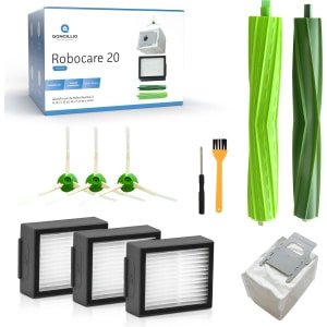 Qoncillio Robocare Robotstofzuiger Onderdelen Geschikt voor iRobot Roomba - Stofzuiger Onderhoudsset - i7 i7+ i1 i1+ i3 i3+ i4 i4+ i5 i5+ i6 i6+ i8 i8+ e5 e6 e7 - 5x HEPA Filter - 6x Stofzuigerzakken