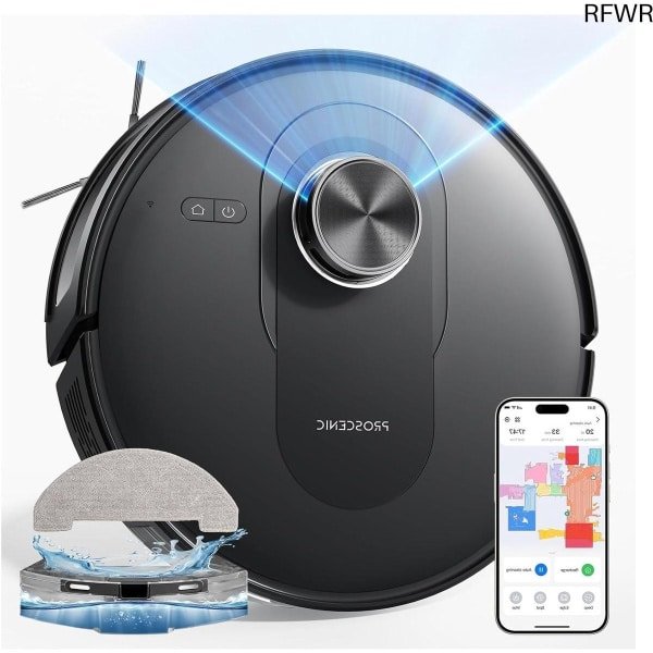 RFWR® 2-in-1 Robotstofzuiger met LiDAR-navigatie en krachtige zuigkracht