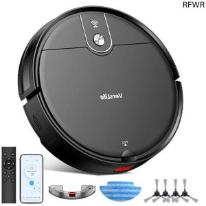 RFWR® 3-in-1 Robotstofzuiger met Sterke Zuigkracht en Wasfunctie - Ideaal voor Harde Vloeren en Dierenharen