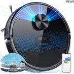 RFWR® Robotstofzuiger met Dweilfunctie - 4000Pa Lasernavigatie en APP-Bediening voor Huisdierhaar en Vloeren