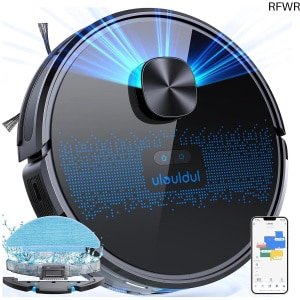 RFWR® Robotstofzuiger met Dweilfunctie - 4000Pa Lasernavigatie en APP-Bediening voor Huisdierhaar en Vloeren