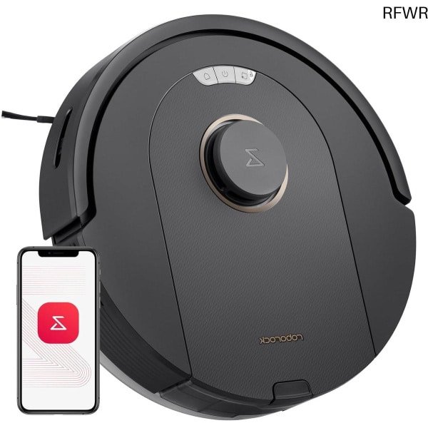 RFWR® Robotstofzuiger met Dweilfunctie - 5500Pa Zuigkracht, DuoRoller Borstel, LiDAR Navigatie, 240 min Werktijd - Perfect voor Huisdieren
