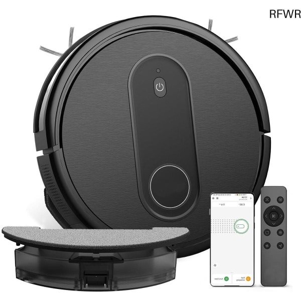 RFWR® Robotstofzuiger met dweilfunctie 2-in-1 en 3000 Pa zuigkracht