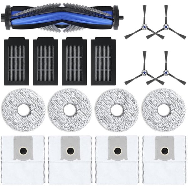 Reinigingsaccessoires set - geschikt voor robotstofzuiger - set van 4