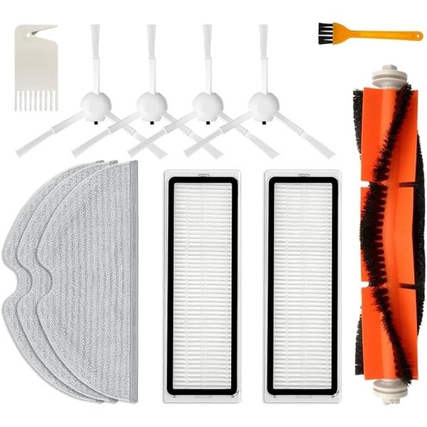 Reserveaccessoires voor robotstofzuiger - Set van 12 - Efficiënte reiniging