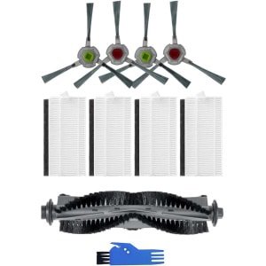 Reserveonderdelen rolborstel-zijborstels-HEPA-filters compatibel met Airrobo P20 robotstofzuiger - reserveaccessoireset (9 stuks)