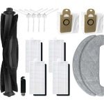 Reserveonderdelen voor Robotstofzuiger - 1 Hoofdborstel, 4 Zijborstels, 4 HEPA-Filter, 2 Doekjes, 2 Stofzakken