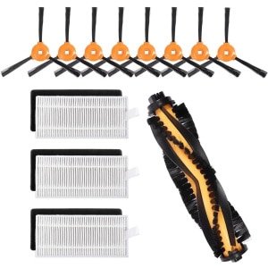Reserveonderdelenset voor robotstofzuigers, hoofdborstel, HEPA-filter, zijborstel, accessoire, pak van 12