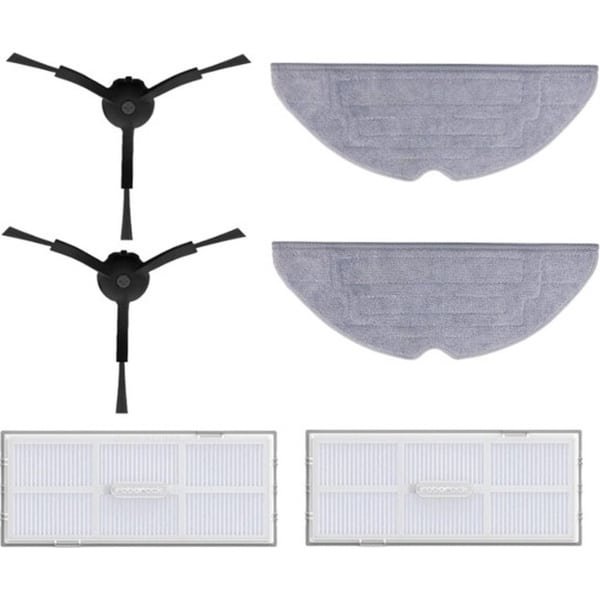 Roborock Originele Robotstofzuiger Onderdelen-Accessoires Kit-Voor Roborock S8/S8+/S7 Max Ultra-Wasbare Filter2, Dweildoek2, Zijborstel*2