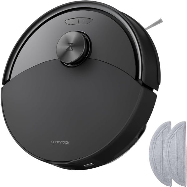 Roborock Q10 S5 Robotstofzuiger- 10000 Pa Zuigkracht-Dubbele Anti-klitfunctie-VibraRise 2.0-Systeem- 8 mm Dweillift- PreciSense LiDAR-navigatie-Obstakelvermijding- APP-Zwart-2 Dweilen