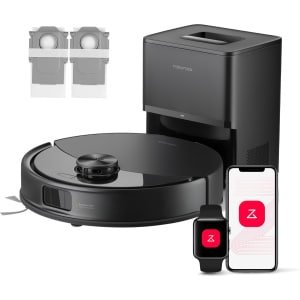 Roborock Q10 S5+ Robotstofzuiger en Dweil met Zelflediging- Zuigkracht van 10000 Pa-Vibrerende dweilpads- Handsfree Reinigen tot 7 Weken- Dubbel Anti-klitontwerp- Automatisch dweilen- Obstakelvermijding-Zwart-S8 Plus Upgrade-2 stofzakken