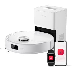 Roborock Q10 S5+ Robotstofzuiger en Dweil met Zelflediging- Zuigkracht van 10000 Pa-Vibrerende dweilpads- Handsfree Reinigen tot 7 Weken- Dubbel Anti-klitontwerp- Automatisch dweilen- Obstakelvermijding-Wit- S8 Plus Upgrade