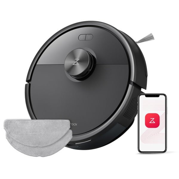 Roborock Q7 M5-Robotstofzuiger met dweilfunctie-10000 Pa sterke zuigkracht-Dubbel antiklitsysteem- 150 min gebruiksduur- LiDAR-navigatie-Stofzuigerrobot voor tapijt- Dierenharen-Zwart-Q5 PRO Upgrade-2 Dweilen