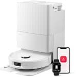 Roborock QV 35S Robotstofzuiger-10000 Pa zuigkracht- Dubbele anti-klitborstels- Slimme obstakelvermijding-Dubbele opklapbare- Draaiende dweilen- Automatisch dweilen-Zelfdrogend- Wit-Qrevo plus Upgrade