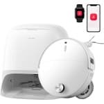 Roborock Qrevo Curv 2 Pro -Robotstofzuiger Met Dweilfunctie-25.000 Pa -7,98 cm Ultraslank Ontwerp-Dweilen met warm water -Reactieve AI-Obstakelherkenning-100°C Heetwaterwas-Zelfreinigend-Automatische droging- Slimme spraakassistent