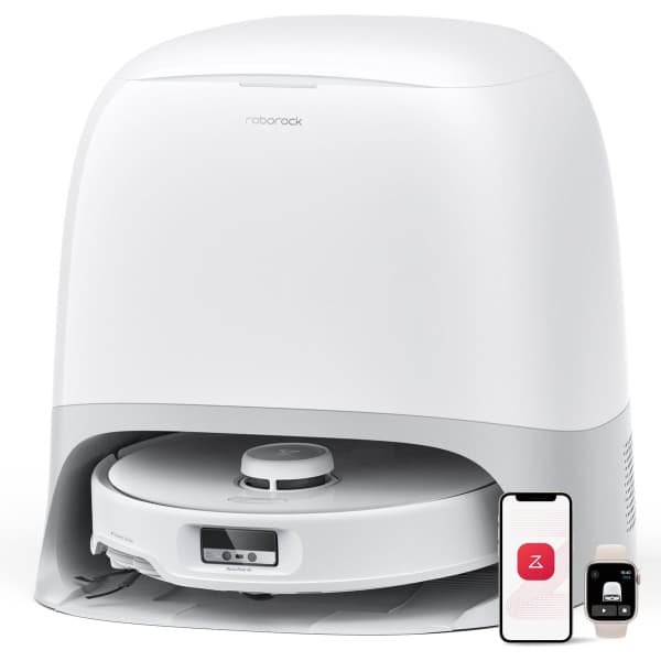 Roborock Qrevo Curv - Robotstofzuiger met dweilfunctie - 18500 Pa zuigkracht - Zelfreinigend dock & AI-navigatie - Dual Anti-Tangle-systeem - AdaptiLift-chassis - 75 °C warmwater mopwas - Intelligente vuildetectie & spraakassistent - Wit