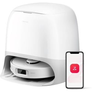 Roborock Qrevo Curv S5X Robotstofzuiger met dweilfunctie en hebare dweil- 18500Pa HyperForce zuigvermogen- Afzuigstation-75 °C Warmwatermopwas-Intelligente Vuilherkenning-Spraakassistent -All-in-one Dock-Qrevo MaxV Upgrade