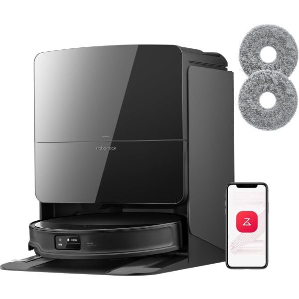 Roborock Saros 10R - Robotstofzuiger Met Dweilfunctie- 22000Pa-7,98 cm Ultraslank Ontwerp-Vuildetectiesysteem-80°C Warmwatermopwas-Zelfreinigend Station & Anti-Klit Borstels - Slimme spraakassistent- S8 maxv ultra Upgrade-2 Dweilen