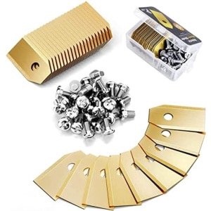 Robotmaaier Messen 30 Stuks - Reservemessen - Universele Robotmaaier Mesjes - RVS Maaimessen - Dubbelzijdige Snijmessen - Vervangmessen voor Robotgrasmaaier - Geschikt voor Automatisch Gazon Maaien - Duurzame Messen voor Strak en Gelijkmatig Maairesu