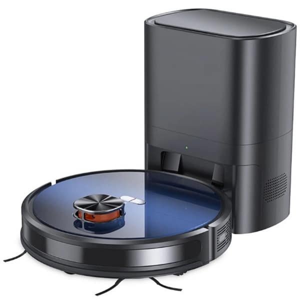 Robotstofzuiger - 2-in-1 - Dweilfunctie - Leegstation, Zelflegende Basis - 3000Pa Zuigkracht - 2.5L Stofzak - LDS Navigatie - 150 mins Runtime - Save up to 5 Maps - App & Voice Control - EU Stekker - Verloopblauw