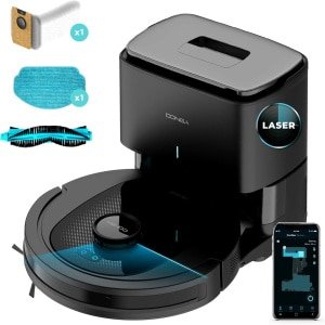 Robotstofzuiger 4-in-1 met Lasernavigatie en Zelfreinigende Basis - 3000 Pa Zuigkracht
