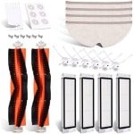 Robotstofzuiger Accessoireset - 25-delige Onderdelenvervangingsset voor Roborock Modellen met V-vormige Hoofdborstels, Zijborstels, HEPA-filters en Schoonmaakgereedschap - Wit