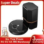 Robotstofzuiger - Automatisch Leegstation - 6500PA Krachtige Zuiging - Lidar Navigatie - robotstofzuiger met dweilfunctie - ZWART