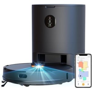 Robotstofzuiger - Laadstation - Leegt automatisch - 2700Pa - Appbediening - Stembediening - Vacuümzuiger - 110 minuten - Dweilen - Lidar - Navigatiesysteem - 3 liter - 60 dagen niet legen