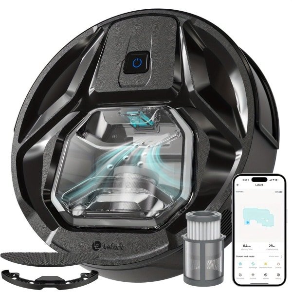 Robotstofzuiger - Robotvacuum - Slimme Stofzuiger - Automatische Stofzuiger - Dweilrobot - Vegen en Dweilen - 5000mAh Batterij - 800ml Stofbak
