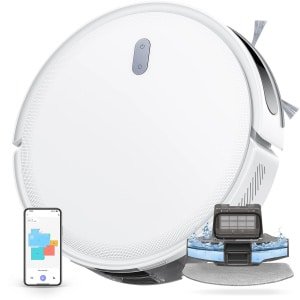 Robotstofzuiger - Stofzuiger - Dweilrobot - Vacuum Cleaner - Robotstofzuiger met Dweilfunctie - Dweilsysteem - SoF LiDAR - 6500PA Zuigkracht - 150 Min Werktijd - Slimme Appbediening & Kaartplanning