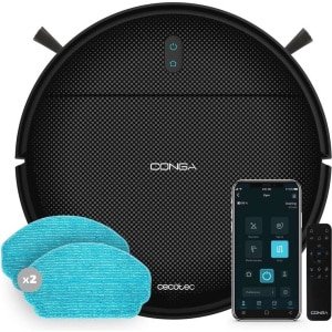 Robotstofzuiger met 5-in-1 functies - 1400 Pa zuigkracht, 120 minuten autonomie, app-bediening, 2 dweilen