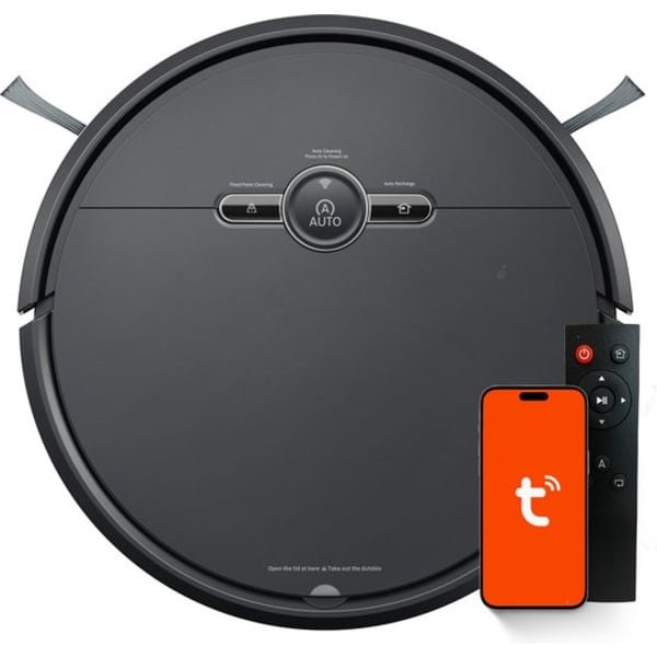 Robotstofzuiger met Dweilfunctie - Stofzuiger - Stofzuigers - Stofzuiger Draadloos - Robotstofzuiger Met Laadstation - Met Laadstation - Dweilrobot - Huisdieren - Robotstofzuiger - Robotstofzuiger Met Dweilfunctie -Incl. Instructievideo