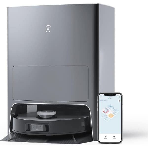 Robotstofzuiger met Dweilfunctie en Slimme Technologie - 5000Pa Zuigkracht, Automatische Zelfreiniging, 260 Minuten Gebruikstijd