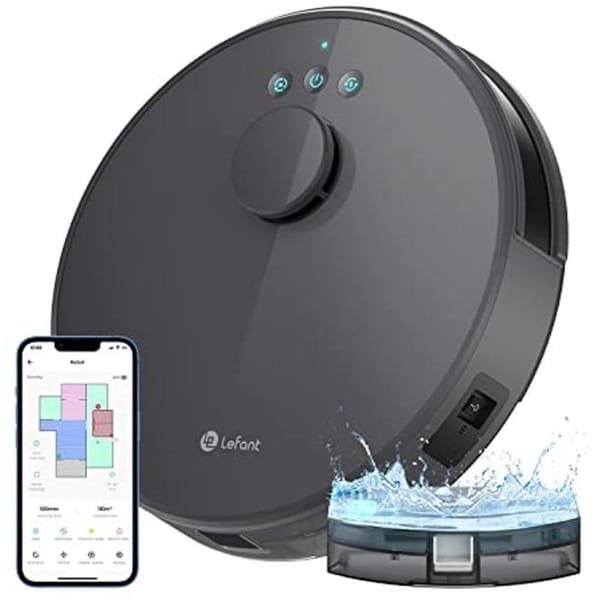 Robotstofzuiger met Mopfunctie - 4000 Pa Zuigkracht, 200 min Loopduur, Multi-stage Mapping en No-Go Zones