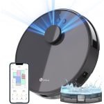 Robotstofzuiger met Mopfunctie, 4000Pa, LiDAR Navigatie, Multifunctionele Kaart, Virtueel Gebied, Verbonden met Alexa/APP/WiFi, Geschikt voor Huisdieren, Vloerkleden, Harde Vloeren