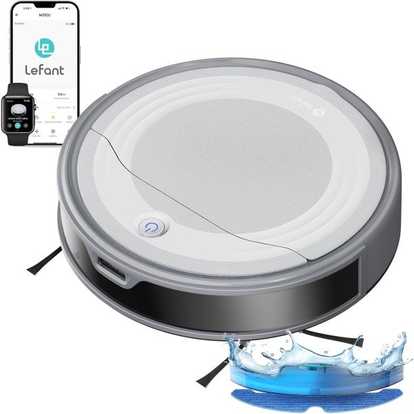 Robotstofzuiger met ToF Lasernavigatie en 6000 Pa Zuigkracht voor Dierenharen - Slimme App Bediening