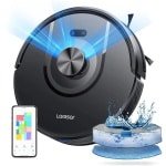 Robotstofzuiger met dweilfunctie Laresar 01 - LDS Lidar navigatie - 5000 Pa zuigkracht - geplande smart mapping - automatische zone-indeling - tapijtherkenning - app- en spraakbesturing - 180 min werktijd - anti-tangle borstels