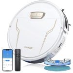 Robotstofzuiger met dweilfunctie - Robot stofzuiger - Stofzuigrobot - Laadstation - App - Leegstation - Alexa - Google Assistant - 150 minuten - 250 ml watertank - 450 ml stofcontainer