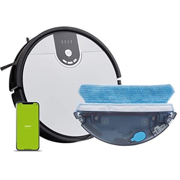 Robotstofzuiger met dweilfunctie en app-besturing voor efficiënte reiniging