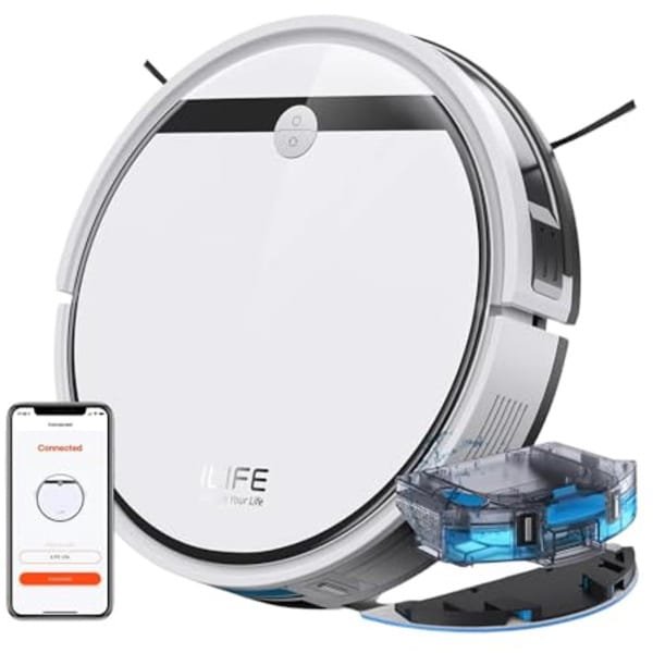 Robotstofzuiger met krachtige zuigkracht voor dagelijkse reiniging op harde vloeren en laagpolig tapijt