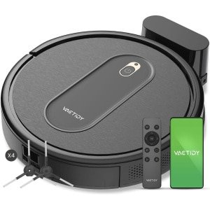 Robotstofzuiger met slimme bediening, sterk in zuigkracht voor tapijt en harde vloeren, ideaal voor dierenharen